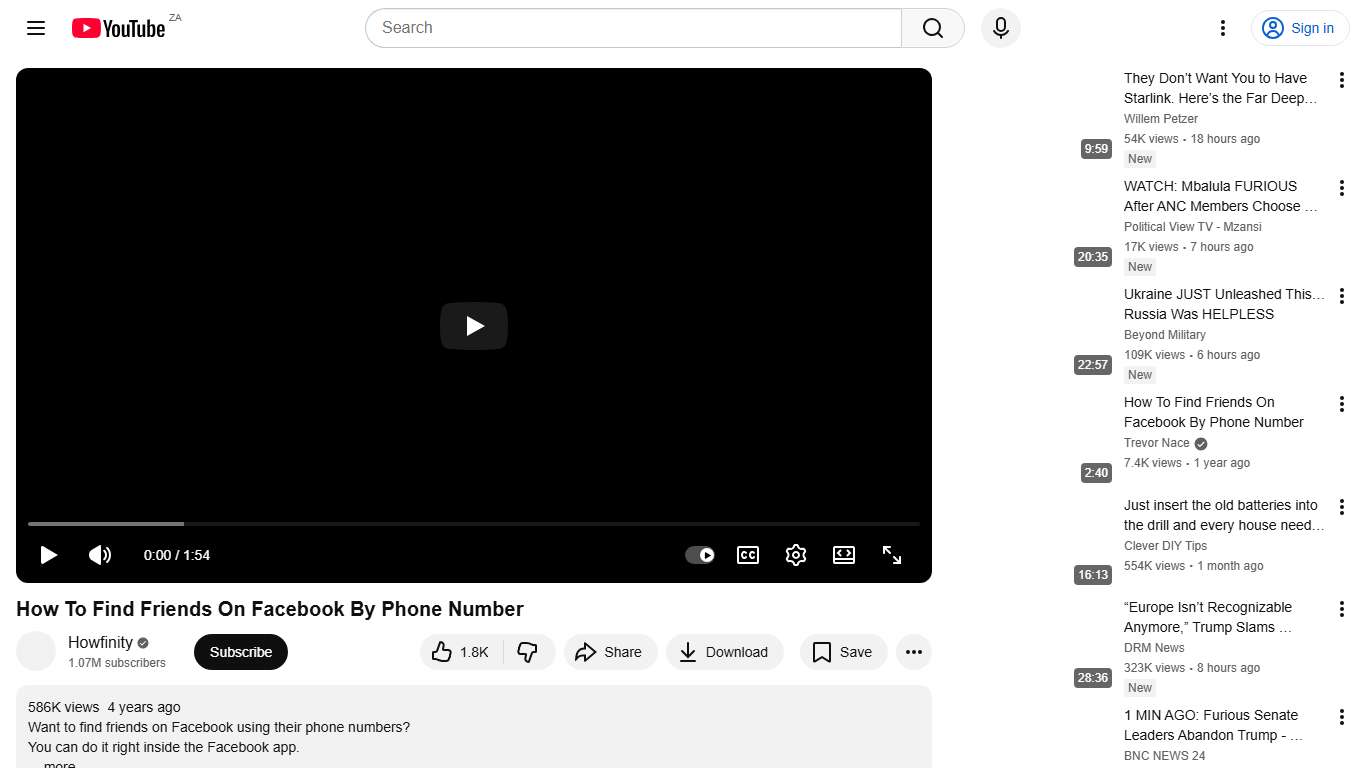 How To Find Friends On Facebook By Phone Number - YouTube
